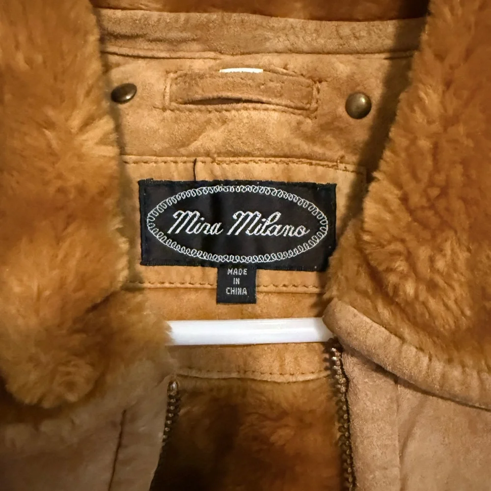 Mina Milano 70s Tan leather Jacket - Picture 2 of 6